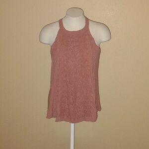 Skylar & Jade Sleeveless Lace Front Top Size M